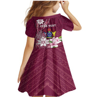 Personalised Cook Island Mangaia Gospel Day Family Matching Mermaid Dress and Hawaiian Shirt Floral Tribal Pattern LT05 - Polynesian Pride