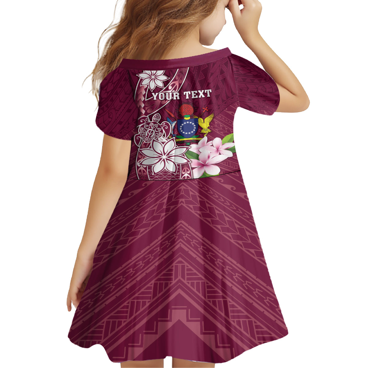 Personalised Cook Island Mangaia Gospel Day Family Matching Summer Maxi Dress and Hawaiian Shirt Floral Tribal Pattern LT05 - Polynesian Pride