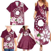 Personalised Cook Island Mangaia Gospel Day Family Matching Summer Maxi Dress and Hawaiian Shirt Floral Tribal Pattern LT05 - Polynesian Pride