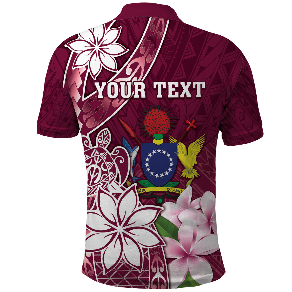 Personalised Cook Island Mangaia Gospel Day Polo Shirt Floral Tribal Pattern