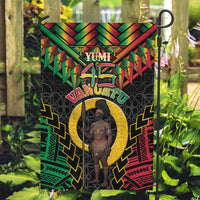 Vanuatu 45th Anniversary Independence Day Garden Flag Melanesian Warrior With Sand Drawing Pattern LT05