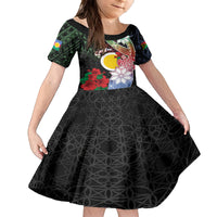 Personalised Vanuatu Shefa Day Family Matching Tank Maxi Dress and Hawaiian Shirt Floral Pattern