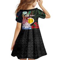 Personalised Vanuatu Shefa Day Family Matching Tank Maxi Dress and Hawaiian Shirt Floral Pattern