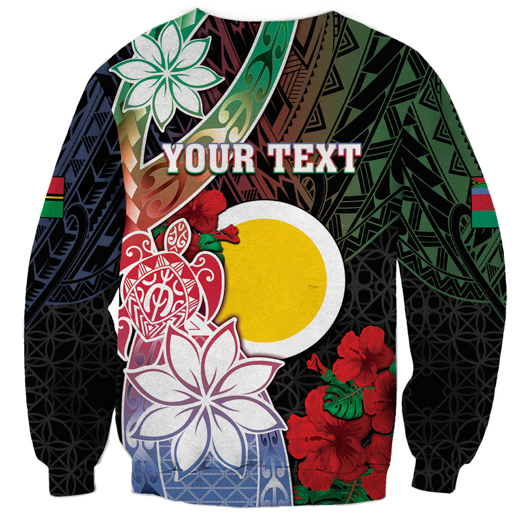 Personalised Vanuatu Shefa Day Sweatshirt Floral Pattern