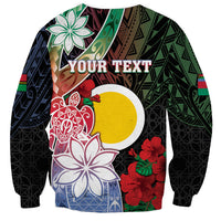 Personalised Vanuatu Shefa Day Sweatshirt Floral Pattern