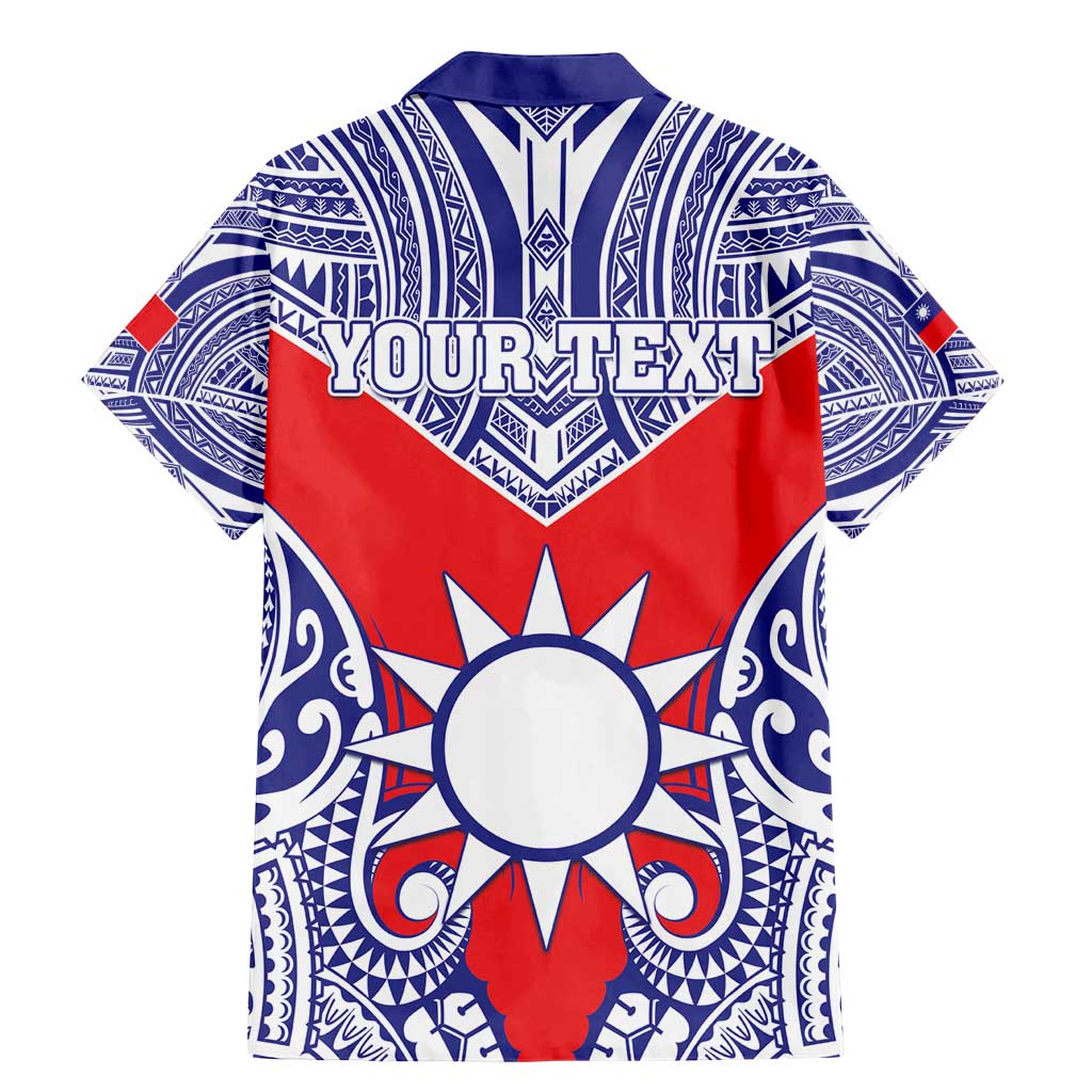 Personalised Taiwan Family Matching Mermaid Dress and Hawaiian Shirt Austronesian Tribal Tattoo Red LT05 - Polynesian Pride
