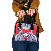 Taiwan Shoulder Handbag Austronesian Tribal Tattoo Red - Polynesian Pride