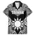 Personalised Taiwan Family Matching Mermaid Dress and Hawaiian Shirt Austronesian Tribal Tattoo Black - Polynesian Pride
