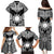 Personalised Taiwan Family Matching Puletasi and Hawaiian Shirt Austronesian Tribal Tattoo Black - Polynesian Pride