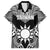 Personalised Taiwan Family Matching Puletasi and Hawaiian Shirt Austronesian Tribal Tattoo Black - Polynesian Pride
