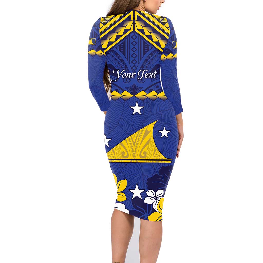 Personalised Tokelau Happy Tokehega Day Family Matching Long Sleeve Bodycon Dress and Hawaiian Shirt Polynesian Tribal Tattoo LT05 - Polynesian Pride