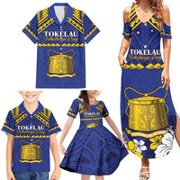 Personalised Tokelau Happy Tokehega Day Family Matching Summer Maxi Dress and Hawaiian Shirt Polynesian Tribal Tattoo LT05 - Polynesian Pride