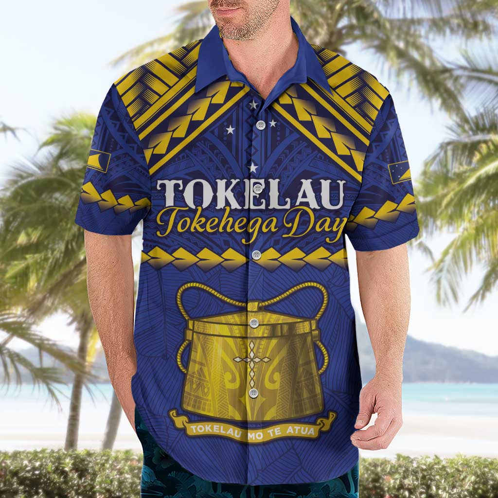 Personalised Tokelau Happy Tokehega Day Hawaiian Shirt Polynesian Tribal Tattoo LT05 - Polynesian Pride