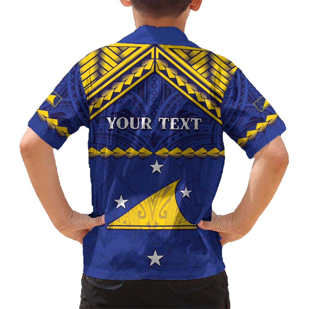 Personalised Tokelau Happy Tokehega Day Kid Hawaiian Shirt Polynesian Tribal Tattoo LT05 - Polynesian Pride