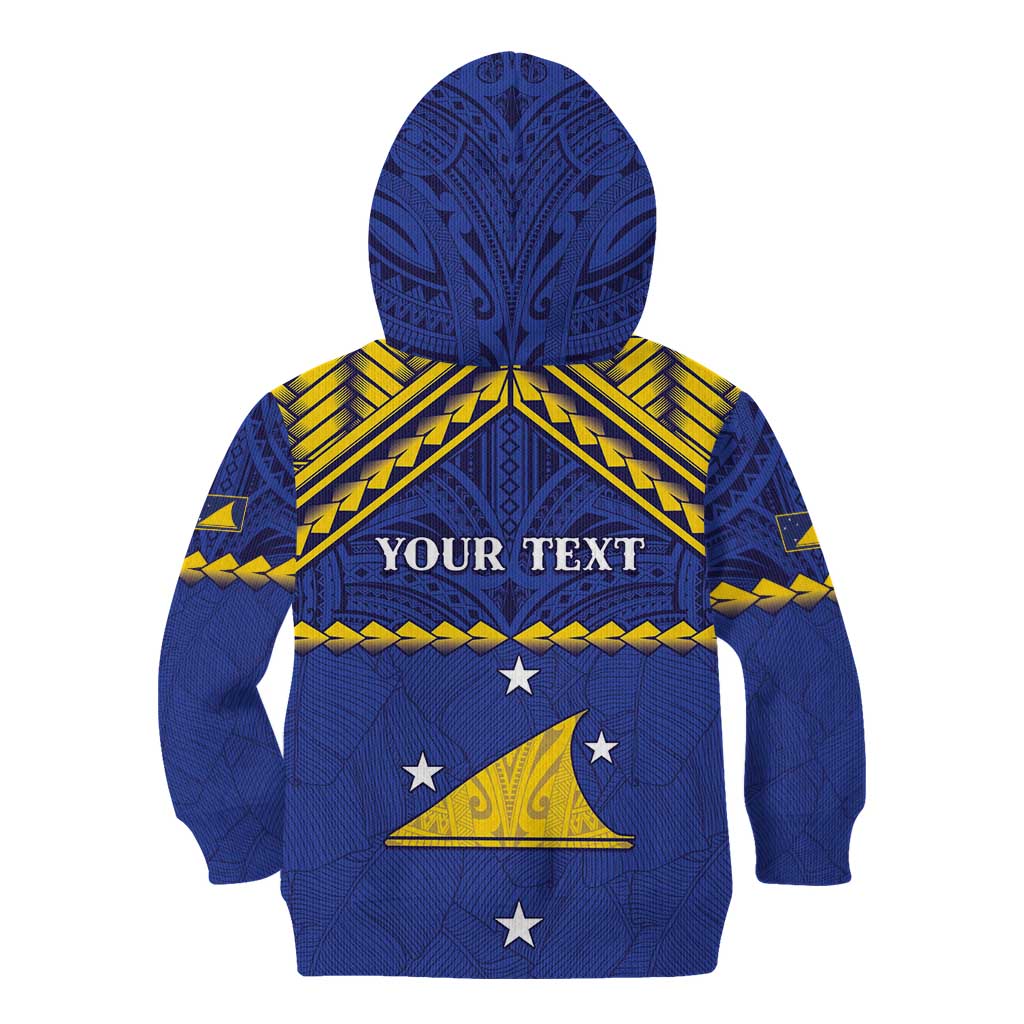 Personalised Tokelau Happy Tokehega Day Kid Hoodie Polynesian Tribal Tattoo
