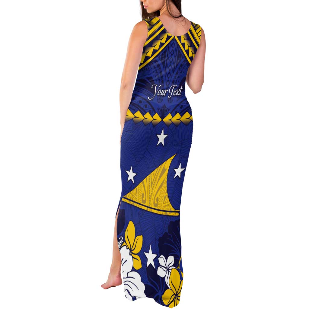 Personalised Tokelau Happy Tokehega Day Tank Maxi Dress Polynesian Tribal Tattoo