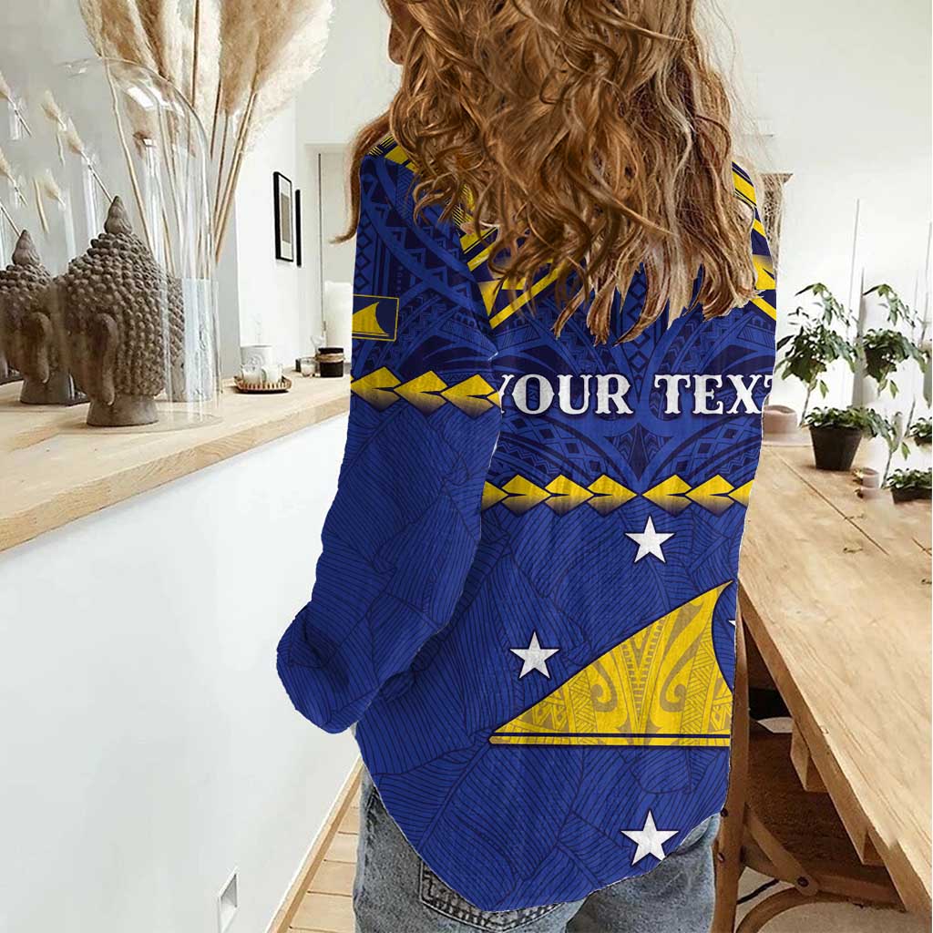 Personalised Tokelau Happy Tokehega Day Women Casual Shirt Polynesian Tribal Tattoo LT05 - Polynesian Pride