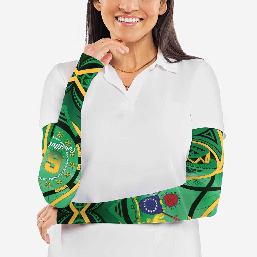 Cook Islands Constitution Day Arm Sleeves 60th Anniversary - Polynesian Pride