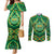 Cook Islands Constitution Day Couples Matching Mermaid Dress and Long Sleeve Button Shirt 60th Anniversary - Polynesian Pride