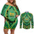 Cook Islands Constitution Day Couples Matching Off Shoulder Short Dress and Long Sleeve Button Shirt 60th Anniversary - Polynesian Pride