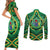 Cook Islands Constitution Day Couples Matching Short Sleeve Bodycon Dress and Long Sleeve Button Shirt 60th Anniversary - Polynesian Pride