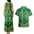 Cook Islands Constitution Day Couples Matching Tank Maxi Dress and Hawaiian Shirt 60th Anniversary - Polynesian Pride