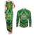 Cook Islands Constitution Day Couples Matching Tank Maxi Dress and Long Sleeve Button Shirt 60th Anniversary - Polynesian Pride