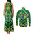 Cook Islands Constitution Day Couples Matching Tank Maxi Dress and Long Sleeve Button Shirt 60th Anniversary - Polynesian Pride