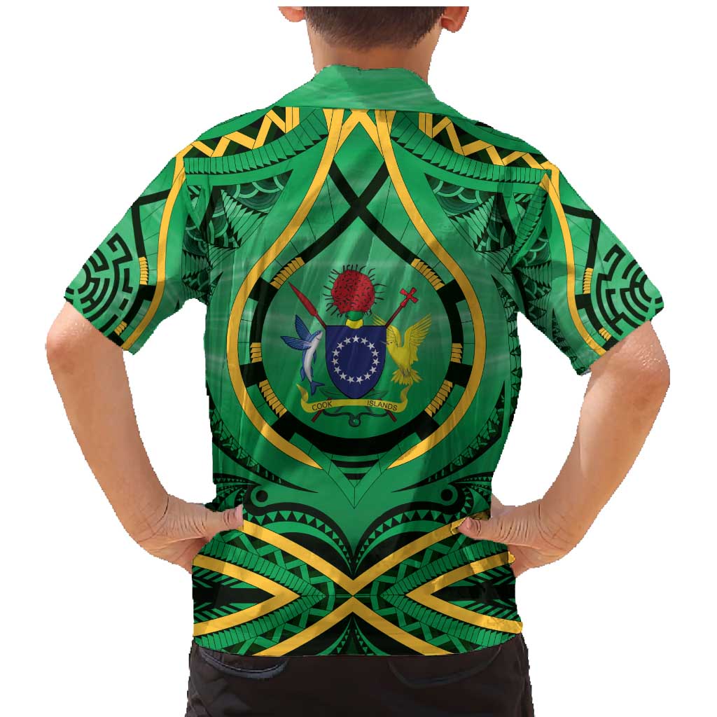 Cook Islands Constitution Day Family Matching Mermaid Dress and Hawaiian Shirt 60th Anniversary - Polynesian Pride