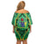 Cook Islands Constitution Day Family Matching Off Shoulder Short Dress and Hawaiian Shirt 60th Anniversary - Polynesian Pride