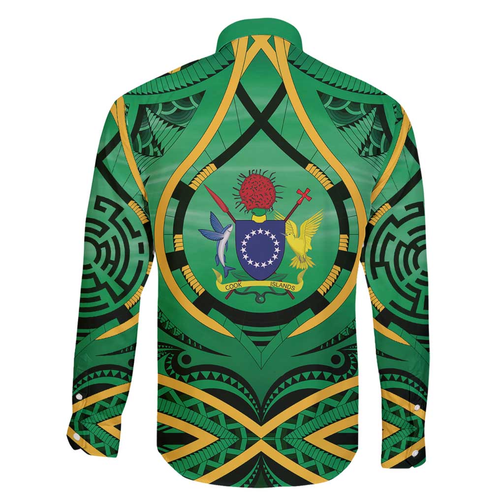 Cook Islands Constitution Day Family Matching Short Sleeve Bodycon Dress and Hawaiian Shirt 60th Anniversary - Polynesian Pride