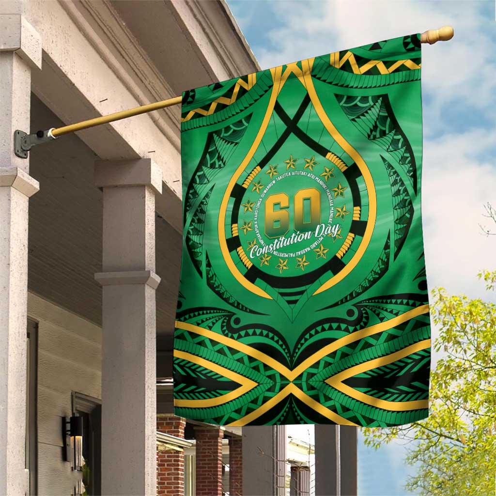 Cook Islands Constitution Day Garden Flag 60th Anniversary LT05 House Flag Green - Polynesian Pride