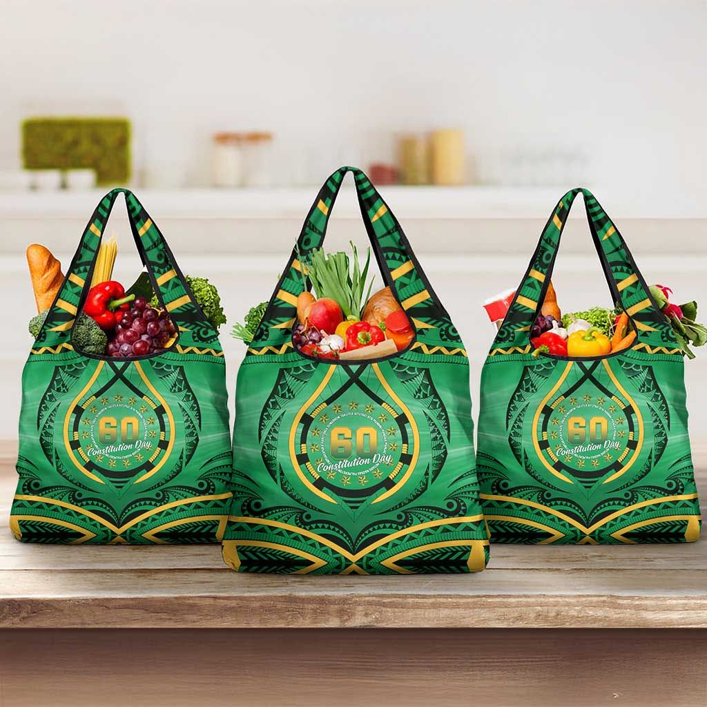 Cook Islands Constitution Day Grocery Bag 60th Anniversary - Polynesian Pride