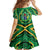 Cook Islands Constitution Day Kid Short Sleeve Dress 60th Anniversary - Polynesian Pride