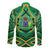 Cook Islands Constitution Day Long Sleeve Button Shirt 60th Anniversary - Polynesian Pride