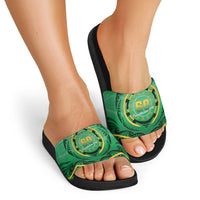 Cook Islands Constitution Day Slide Sandals 60th Anniversary - Polynesian Pride