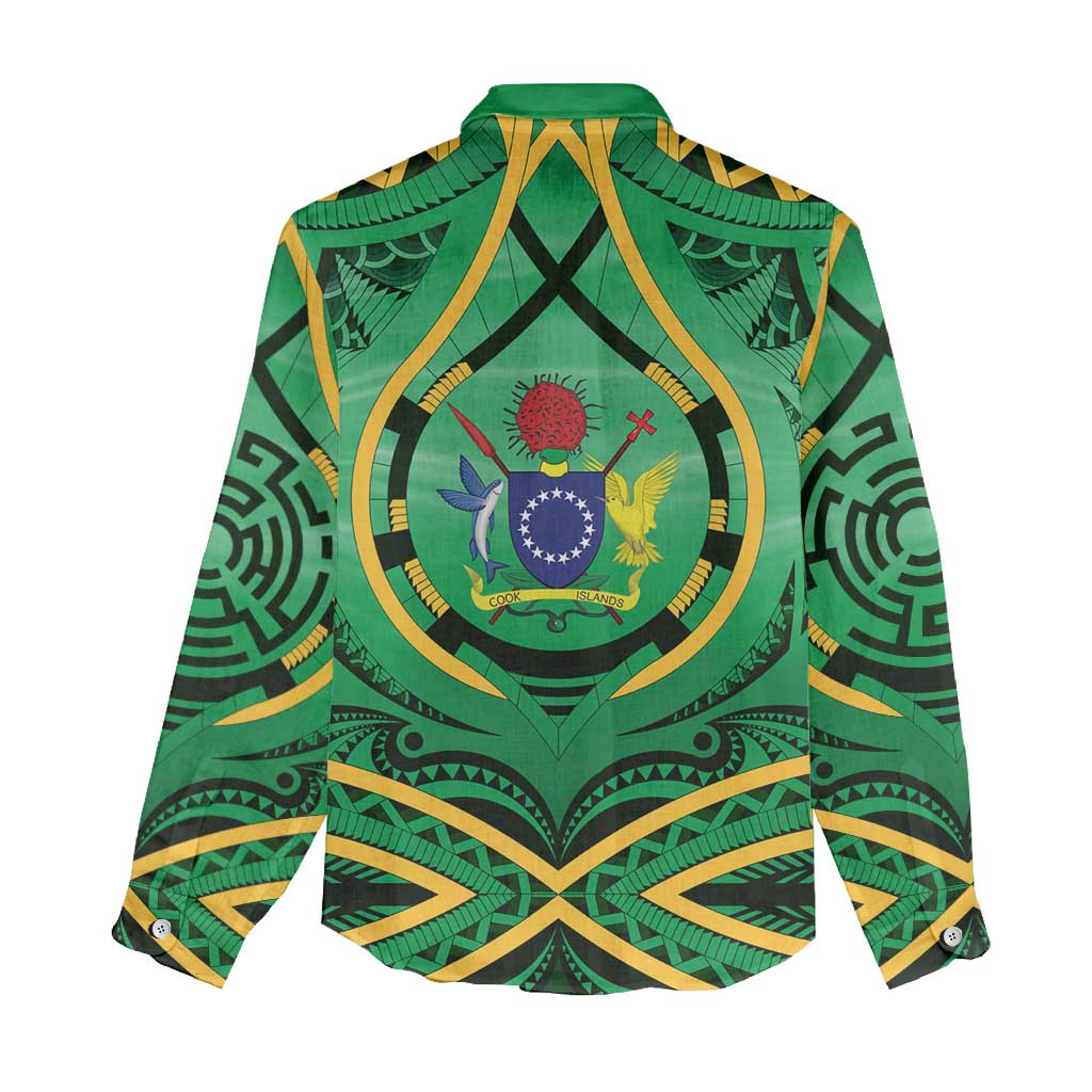 Cook Islands Constitution Day Women Casual Shirt 60th Anniversary - Polynesian Pride