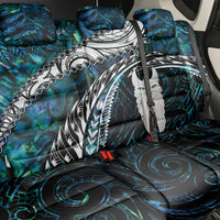 New Zealand Aotearoa Back Car Seat Cover Maori Hei Rehua Paua Shell Glitter Green