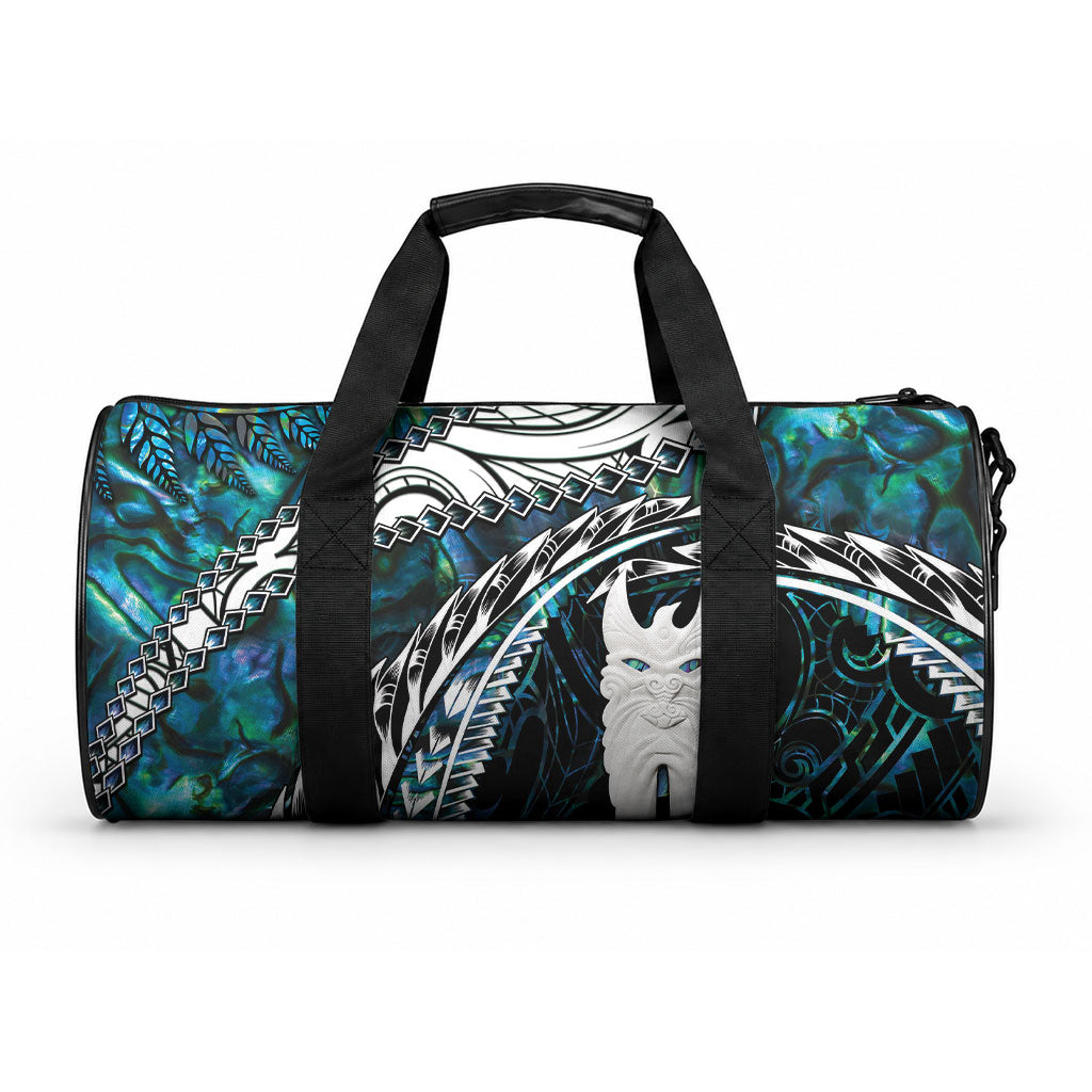 New Zealand Aotearoa Duffle Bag Maori Hei Rehua Paua Shell Glitter Green LT05 One size Green - Polynesian Pride