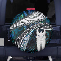 New Zealand Aotearoa Spare Tire Cover Maori Hei Rehua Paua Shell Glitter Green LT05 - Polynesian Pride