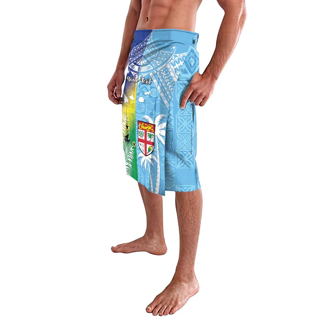 Personalised Happy Malampa Fiji Day Lavalava Half Mix Style