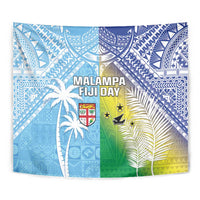Happy Malampa Fiji Day Tapestry Half Mix Style