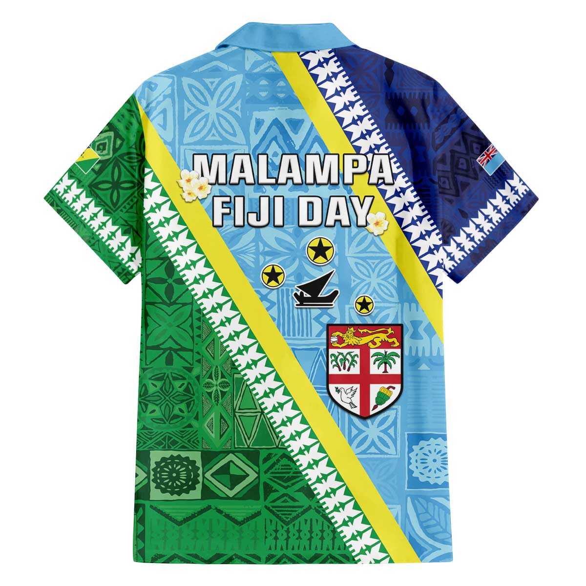 Love Malampa Fiji Day Family Matching Off The Shoulder Long Sleeve Dress and Hawaiian Shirt Together We Grow LT05 - Polynesian Pride