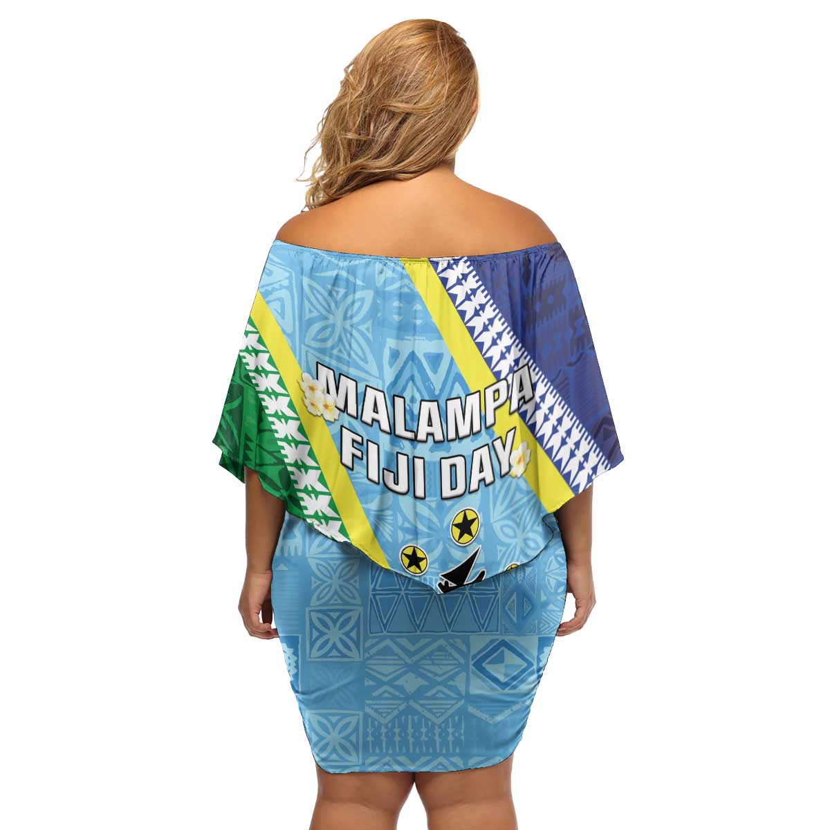 Love Malampa Fiji Day Family Matching Off Shoulder Short Dress and Hawaiian Shirt Together We Grow LT05 - Polynesian Pride