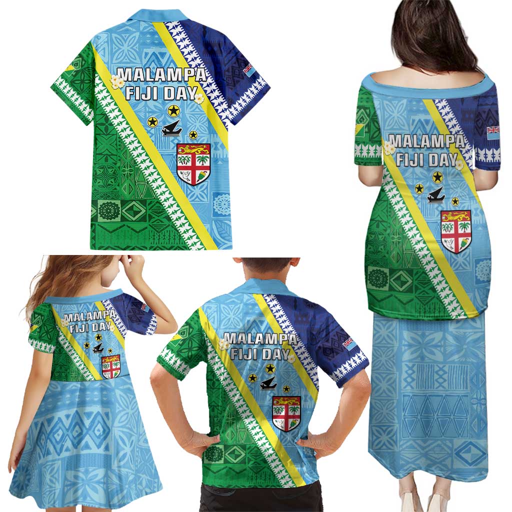 Love Malampa Fiji Day Family Matching Puletasi and Hawaiian Shirt Together We Grow LT05 - Polynesian Pride