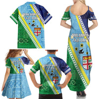 Love Malampa Fiji Day Family Matching Summer Maxi Dress and Hawaiian Shirt Together We Grow LT05 - Polynesian Pride