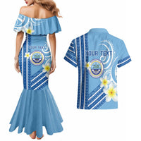 Personalised Federated States of Micronesia Couples Matching Mermaid Dress and Hawaiian Shirt Happy 38th Independence Anniversary LT05 - Polynesian Pride