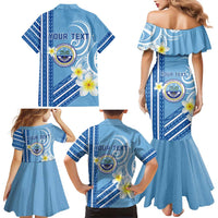 Personalised Federated States of Micronesia Family Matching Mermaid Dress and Hawaiian Shirt Happy 38th Independence Anniversary LT05 - Polynesian Pride