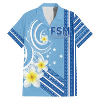 Personalised Federated States of Micronesia Family Matching Mermaid Dress and Hawaiian Shirt Happy 38th Independence Anniversary LT05 Dad's Shirt - Short Sleeve Blue - Polynesian Pride