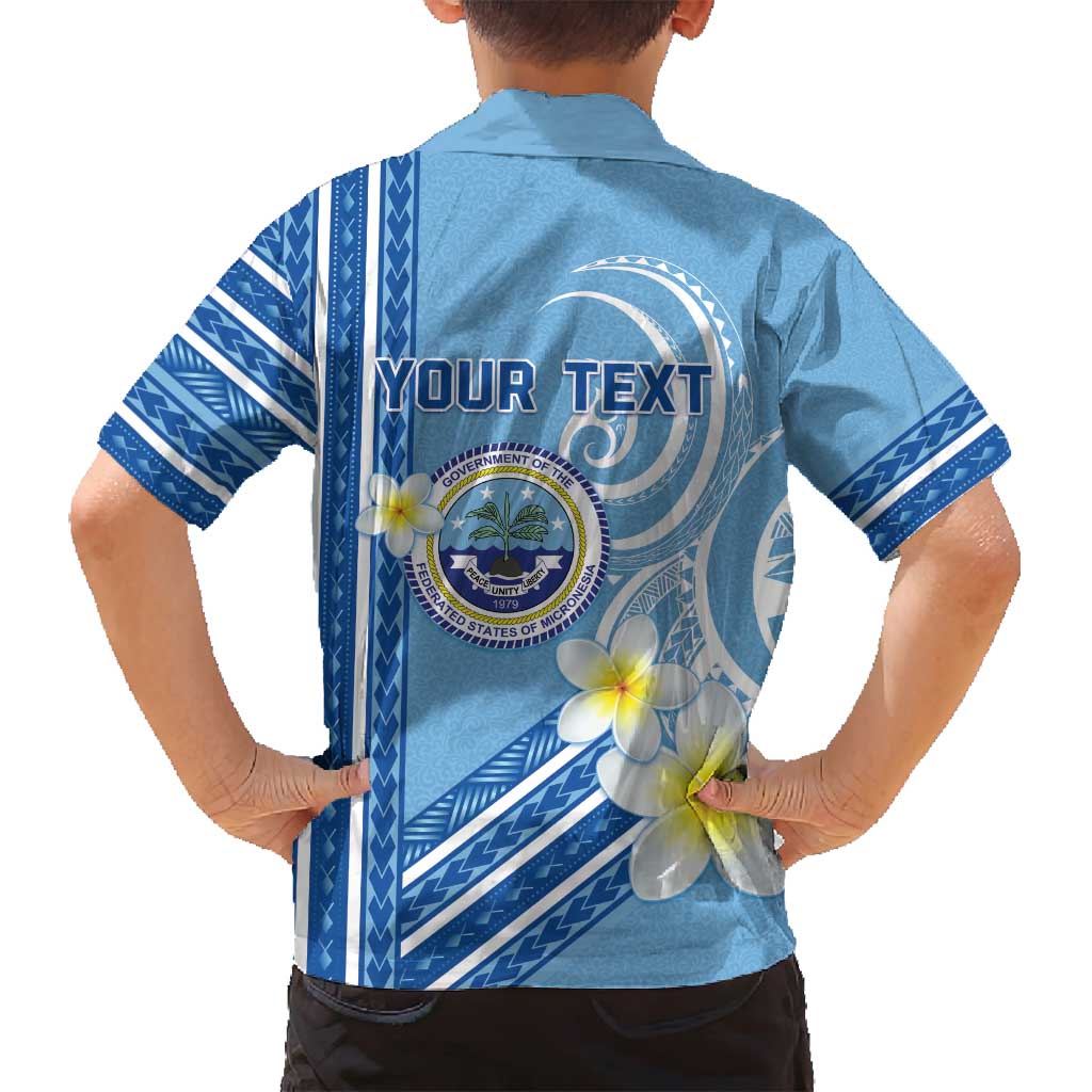 Personalised Federated States of Micronesia Family Matching Off Shoulder Short Dress and Hawaiian Shirt Happy 38th Independence Anniversary LT05 - Polynesian Pride